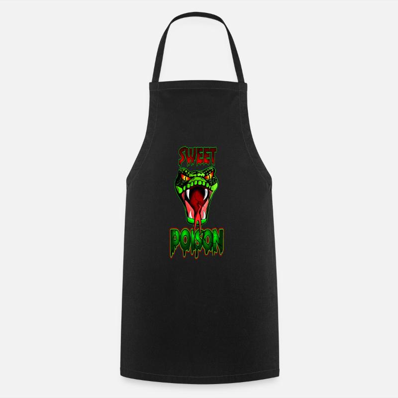 poison (poison) - Tablier de cuisine - noir