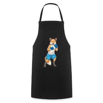 Fuchs Boxer Boxing Gloves Boxing - Cooking Apron - black - Front - AI Model Male 185 dark (185cm)