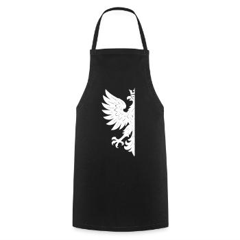 Polen Polska Adler Flagge Fahne weiß Geschenk - Kochschürze - Schwarz - Vorne - AI Model Male 185 dark (185cm)