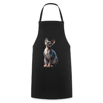 Sphynxkatze Sphynx Cat - Kochschürze - Schwarz - Vorne - AI Model Male 185 dark (185cm)