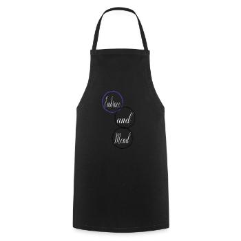 Statement Support Joke Geek Birthday Present - Cooking Apron - black - Front - AI Model Male 185 dark (185cm)