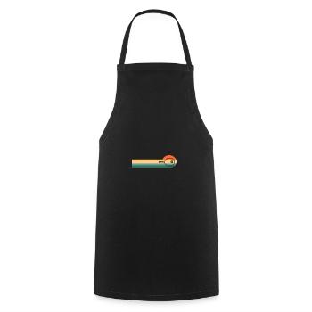 Pickleball Vintage Sunset Dink Pickleball Player - Cooking Apron - black - Front - AI Model Male 185 dark (185cm)
