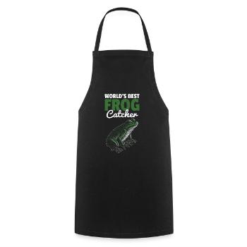 Meilleur capteur de grenouilles au monde Cool Toad Herpetologist A - Tablier de cuisine - noir - Devant - AI Model Male 185 dark (185cm)