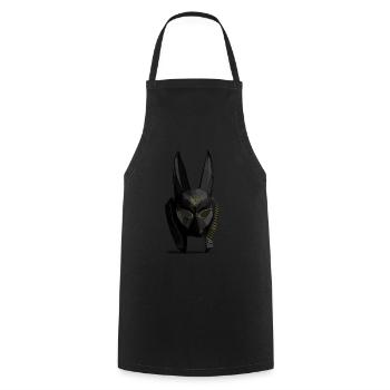 Anubis - Kochschürze - Schwarz - Vorne - AI Model Male 185 dark (185cm)