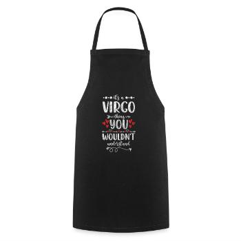 Zodiac Horoscope Element Element - Cooking Apron - black - Front - AI Model Male 185 dark (185cm)