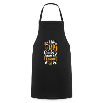 Toucan Rainforest Beak - Cooking Apron - black - Front - AI Model Male 185 dark (185cm)