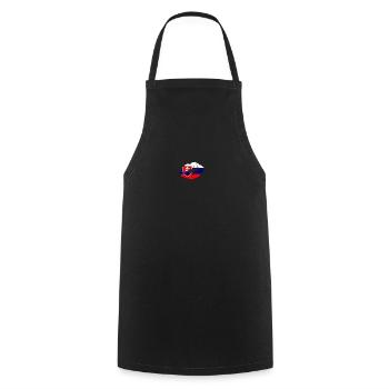 Slovakia Flag Country Native Ancestry Slovakian - Cooking Apron - black - Front - AI Model Male 185 dark (185cm)