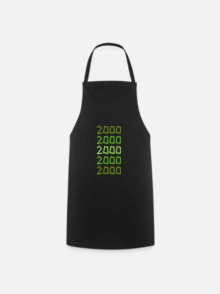 Jahr 2000 - Kochschürze - Schwarz