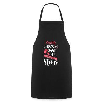Shooting Star Dream Sun Astronaut - Cooking Apron - black - Front - AI Model Male 185 dark (185cm)