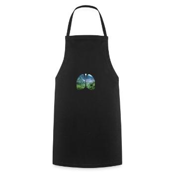 Environnement des poumons Conservation de la nature Changement de climat Durabilité - Tablier de cuisine - noir - Devant - AI Model Male 185 dark (185cm)