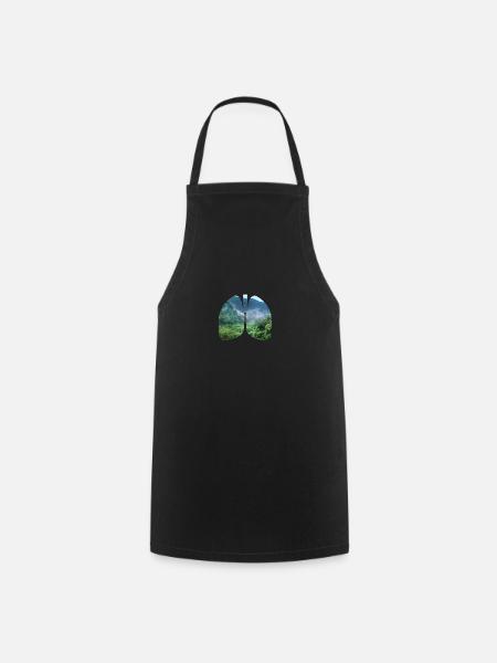 Lungs environment Nature conservation Climate change Sustainability - Cooking Apron - black