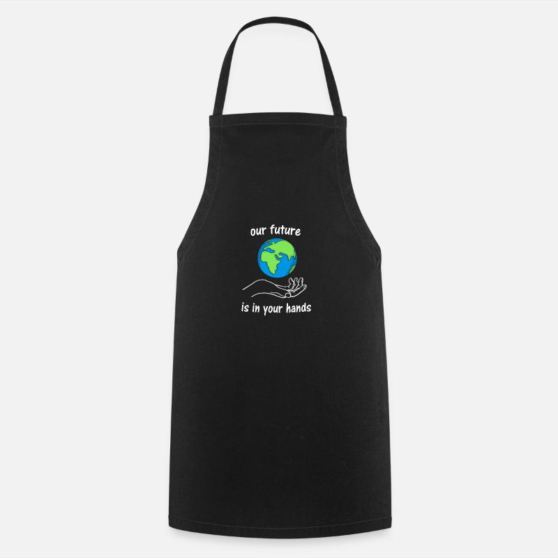 Environment Climate Change Climate Protection Gift - Cooking Apron - black