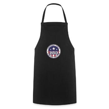 Génial depuis 2003 20e anniversaire - Tablier de cuisine - noir - Devant - AI Model Male 185 dark (185cm)