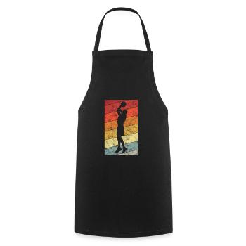Basketteur basket-ball basketteur - Tablier de cuisine - noir - Devant - AI Model Male 185 dark (185cm)