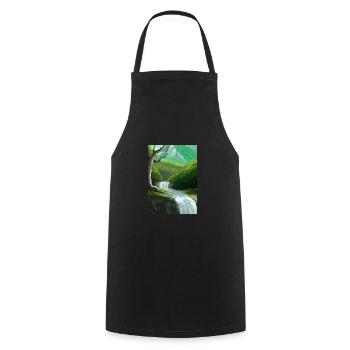 Forest River Wasserfall - Kochschürze - Schwarz - Vorne - AI Model Male 185 dark (185cm)