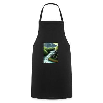 Forest River Wasserfall - Kochschürze - Schwarz - Vorne - AI Model Male 185 dark (185cm)