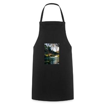 Forest River Wasserfall - Kochschürze - Schwarz - Vorne - AI Model Male 185 dark (185cm)