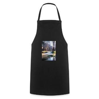 Forest River Wasserfall - Kochschürze - Schwarz - Vorne - AI Model Male 185 dark (185cm)
