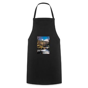Forest River Wasserfall - Kochschürze - Schwarz - Vorne - AI Model Male 185 dark (185cm)