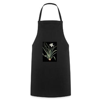 Frontlicht Blume - Kochschürze - Schwarz - Vorne - AI Model Male 185 dark (185cm)