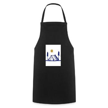 Camping-Zelt - Kochschürze - Schwarz - Vorne - AI Model Male 185 dark (185cm)