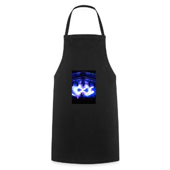 DJ beim Festival - Kochschürze - Schwarz - Vorne - AI Model Male 185 dark (185cm)