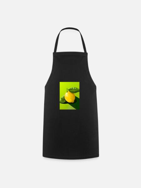 Zitrusfrüchte - Kochschürze - Schwarz