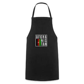 Afghanistan - Cooking Apron - black - Front - AI Model Male 185 dark (185cm)