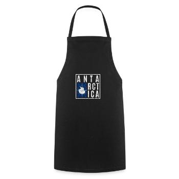 Antarctique - Tablier de cuisine - noir - Devant - AI Model Male 185 dark (185cm)