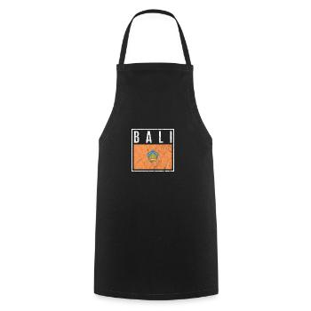 Bali - Cooking Apron - black - Front - AI Model Male 185 dark (185cm)