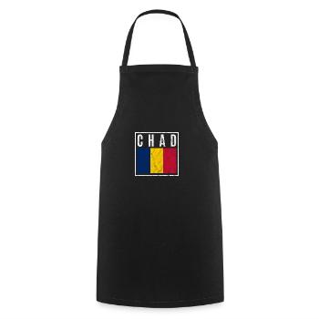 Chad - Cooking Apron - black - Front - AI Model Male 185 dark (185cm)