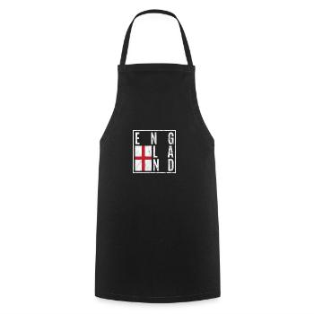 England - Cooking Apron - black - Front - AI Model Male 185 dark (185cm)