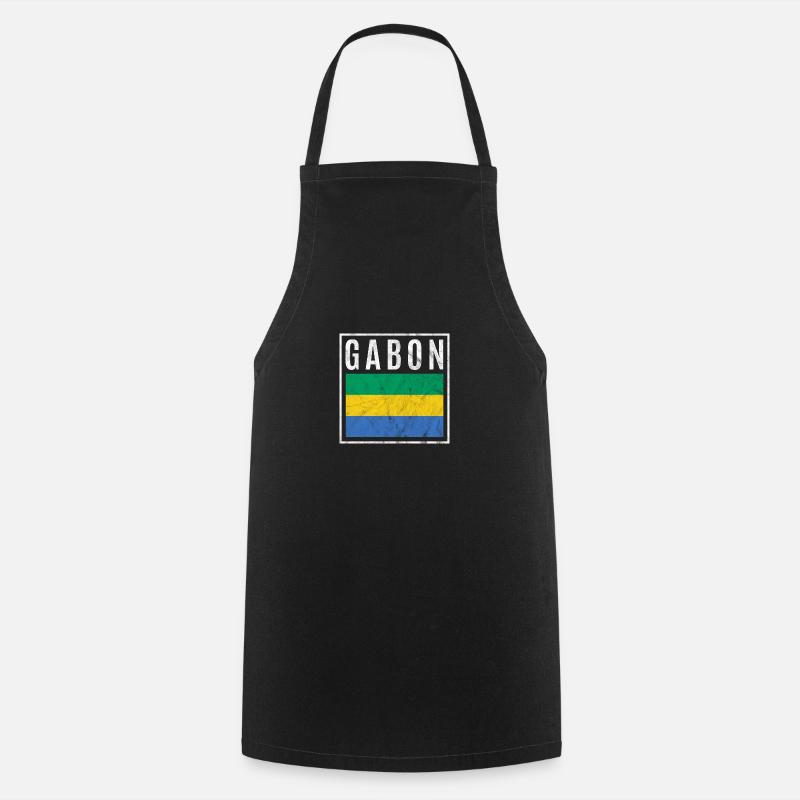 Gabon - Tablier de cuisine - noir