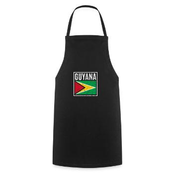 Guyana - Tablier de cuisine - noir - Devant - AI Model Male 185 dark (185cm)