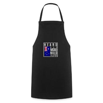 Îles Heard et McDonald - Tablier de cuisine - noir - Devant - AI Model Male 185 dark (185cm)