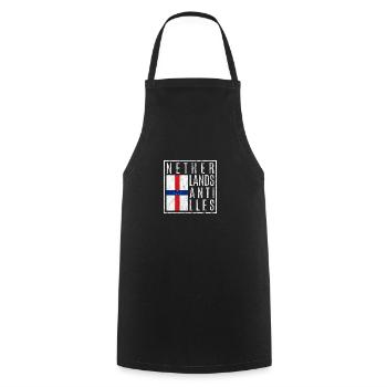 Netherlands Antilles - Cooking Apron - black - Front - AI Model Male 185 dark (185cm)