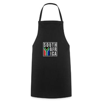 South Africa - Cooking Apron - black - Front - AI Model Male 185 dark (185cm)