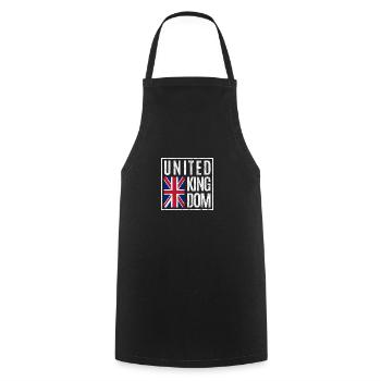 Great Britain - Cooking Apron - black - Front - AI Model Male 185 dark (185cm)