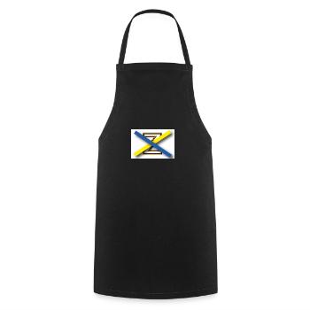 Pas de Z en Ukraine - Tablier de cuisine - noir - Devant - AI Model Male 185 dark (185cm)