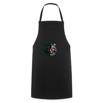 Algeria - Cooking Apron - black - Front - AI Model Male 185 dark (185cm)