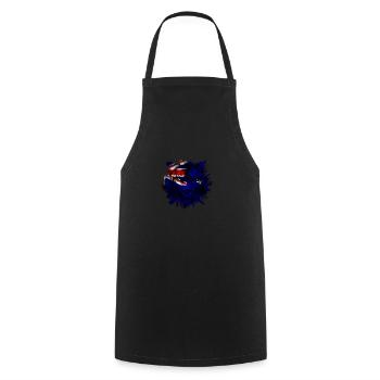 Australia - Cooking Apron - black - Front - AI Model Male 185 dark (185cm)