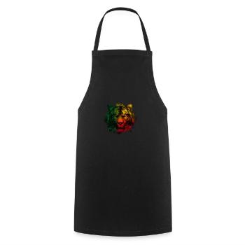 Bénin - Tablier de cuisine - noir - Devant - AI Model Male 185 dark (185cm)