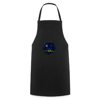 Curacao - Cooking Apron - black - Front - AI Model Male 185 dark (185cm)