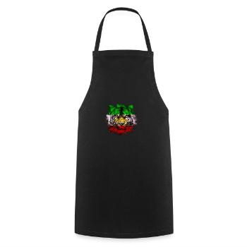 Persia - Cooking Apron - black - Front - AI Model Male 185 dark (185cm)