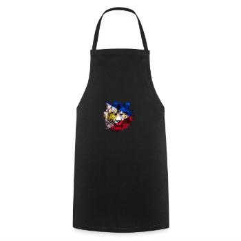 Philippines - Cooking Apron - black - Front - AI Model Male 185 dark (185cm)