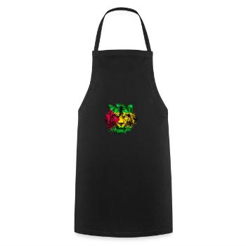 Sao Tomé-et-Principe - Tablier de cuisine - noir - Devant - AI Model Male 185 dark (185cm)