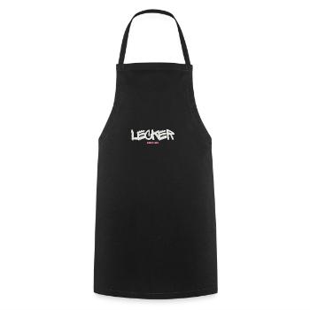 Lecker Bierchen - Kochschürze - Schwarz - Vorne - AI Model Male 185 dark (185cm)