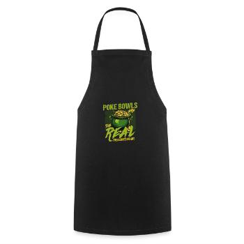 Poke Bowls Are The Real Treasures St Patricks Day - Cooking Apron - black - Front - AI Model Male 185 dark (185cm)