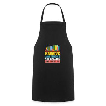 Lawyer gifts for law students & attorneys - Cooking Apron - black - Front - AI Model Male 185 dark (185cm)