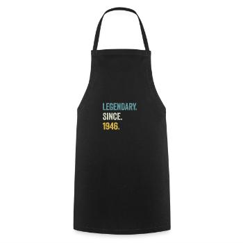 78 Years Old Legendary Since 1946 78th Birthday - Cooking Apron - black - Front - AI Model Male 185 dark (185cm)